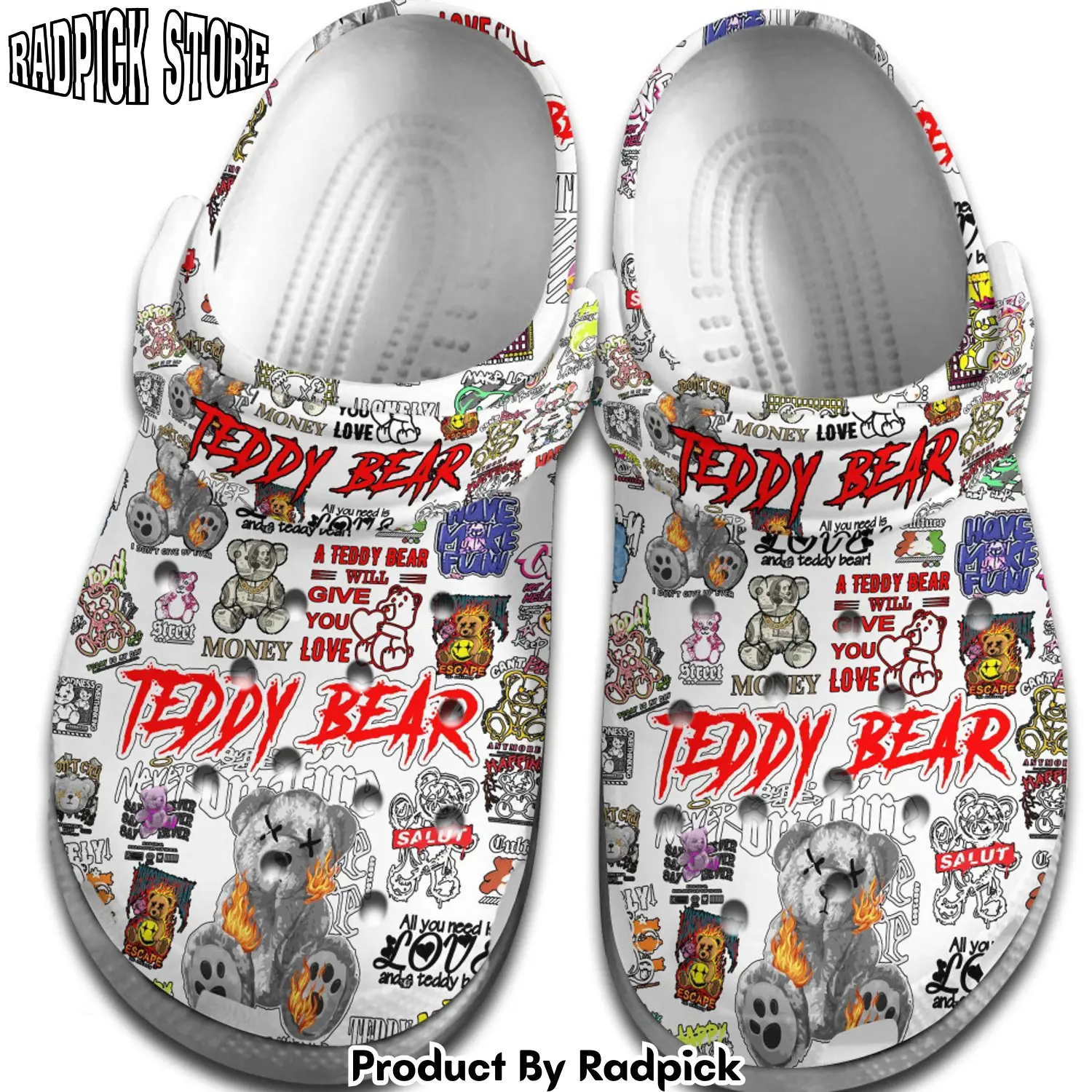 Radpick teddy bear movie cartoon clogs shoes comfortable for men women eiv rp652853